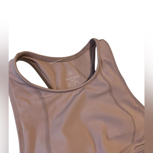 SWEATY BETTY - Halter Sport Bra Soft Ash Pink Size XS - Picture 2 of 5